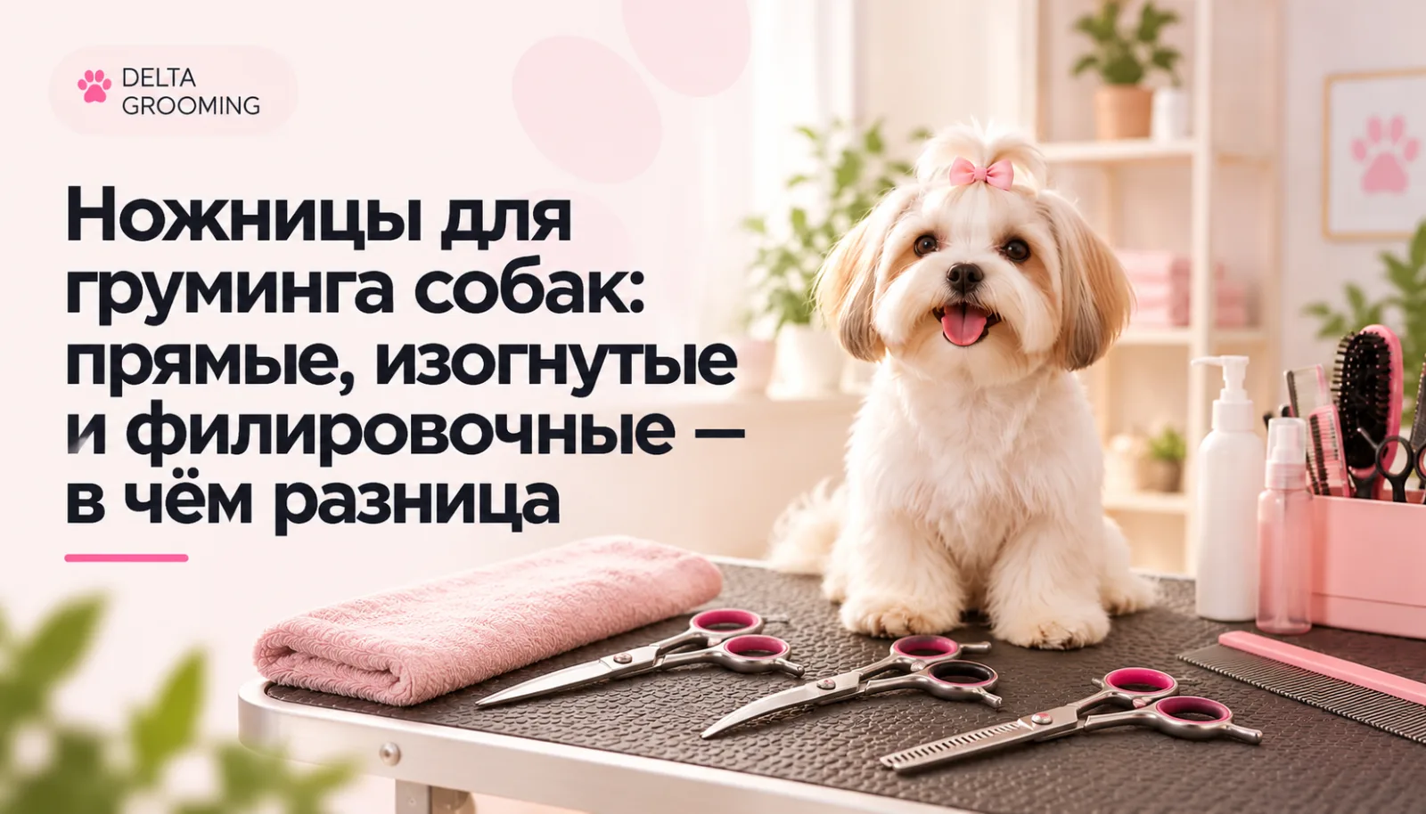 Ножницы для груминга собак: прямые, изогнутые и филировочные — в чём разница — DELTA GROOMING