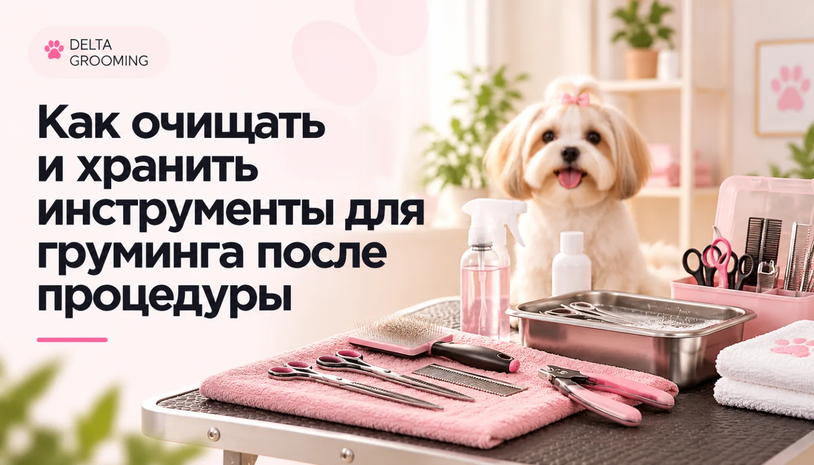Как очищать и хранить инструменты для груминга после процедуры — DELTA GROOMING