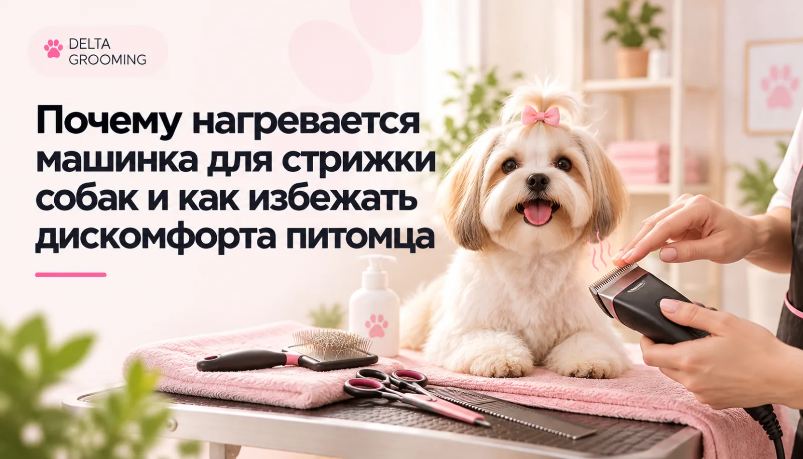 Почему нагревается машинка для стрижки собак и как избежать дискомфорта питомца — DELTA GROOMING