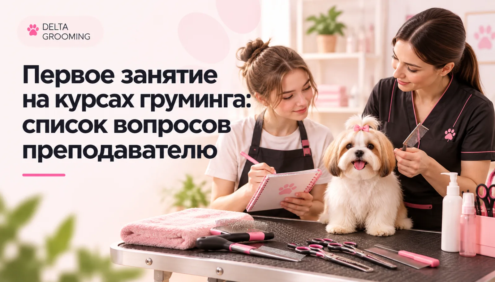 Первое занятие на курсах груминга: список вопросов преподавателю — DELTA GROOMING