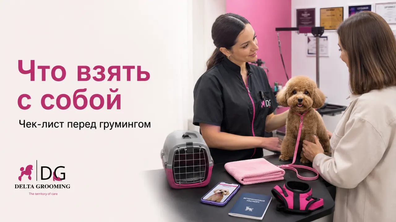 Обложка статьи что взять с собой на груминг DELTA GROOMING Бендеры