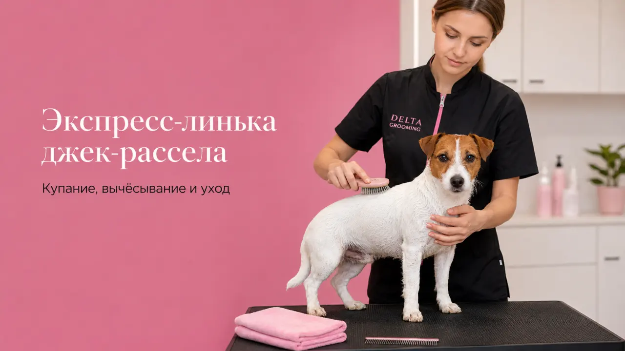 Экспресс-линька джек-рассела в DELTA GROOMING Бендеры
