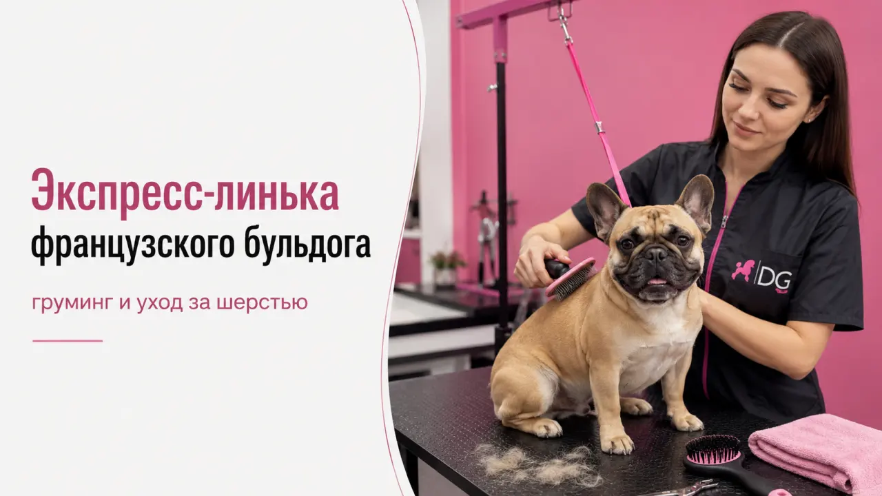 Обложка статьи экспресс-линька французского бульдога груминг и вычёсывание DELTA GROOMING Бендеры