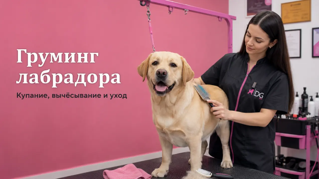 Обложка статьи груминг лабрадора купание вычёсывание и уход DELTA GROOMING Бендеры
