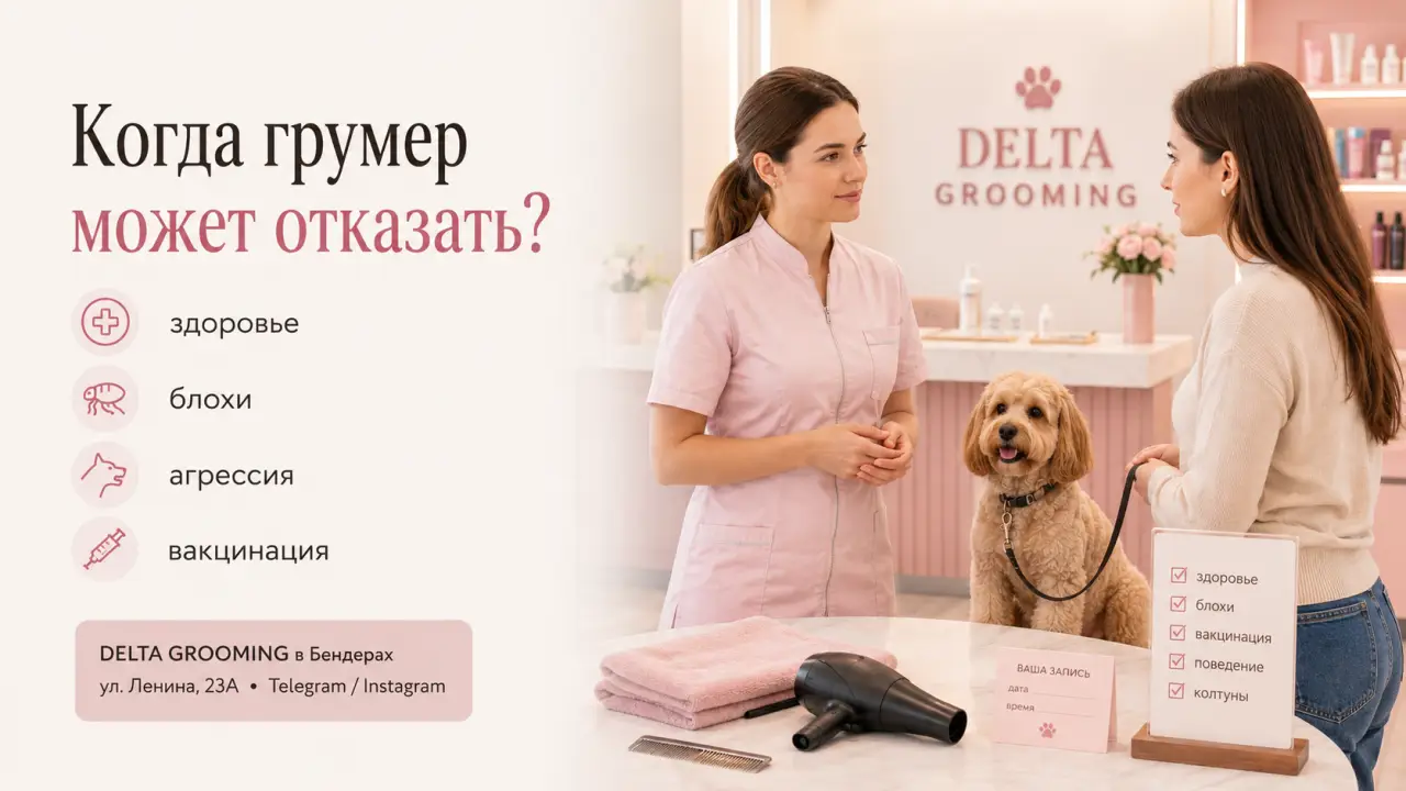 Обложка статьи когда грумер может отказать в процедуре DELTA GROOMING Бендеры