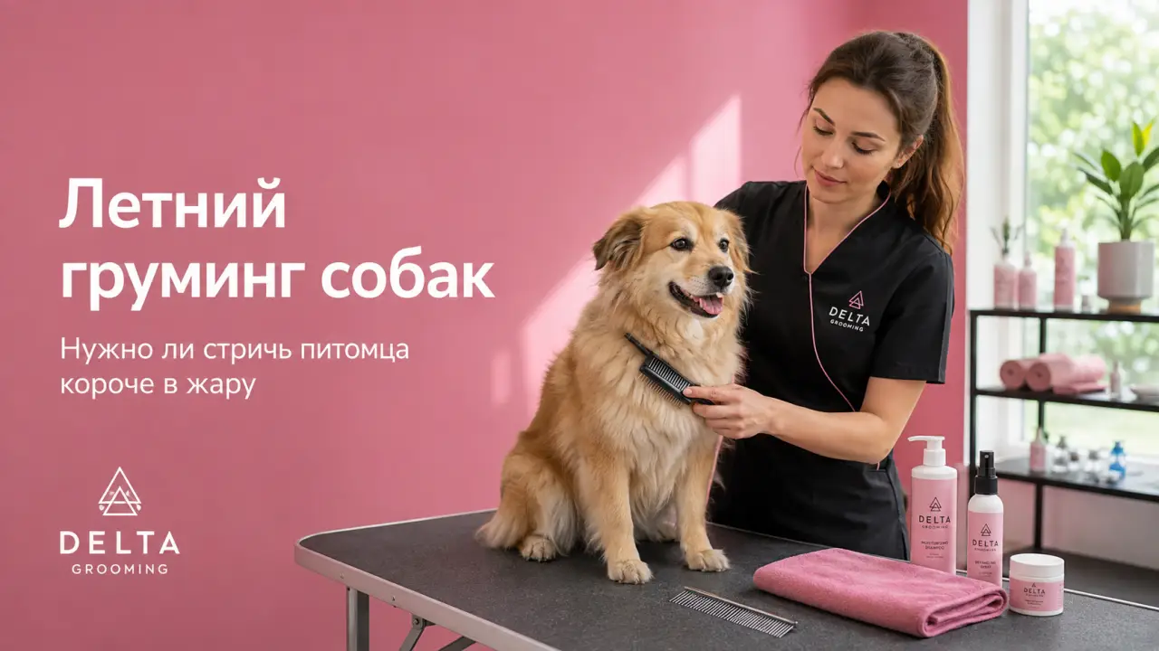Летний груминг собаки в салоне DELTA GROOMING Бендеры
