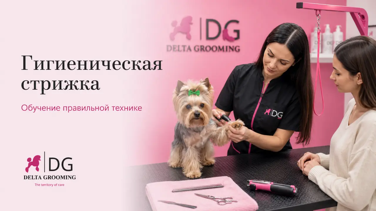 Обучение гигиенической стрижке собак DELTA GROOMING