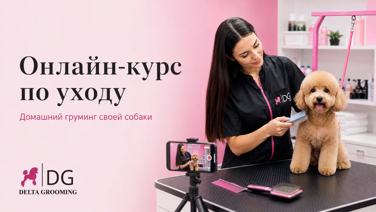 Онлайн курс домашнего ухода за собакой DELTA GROOMING