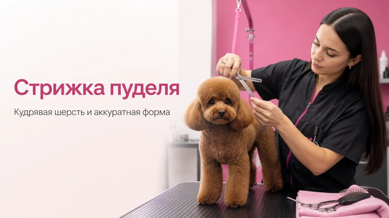 Обложка статьи стрижка пуделя груминг и уход за шерстью DELTA GROOMING Бендеры