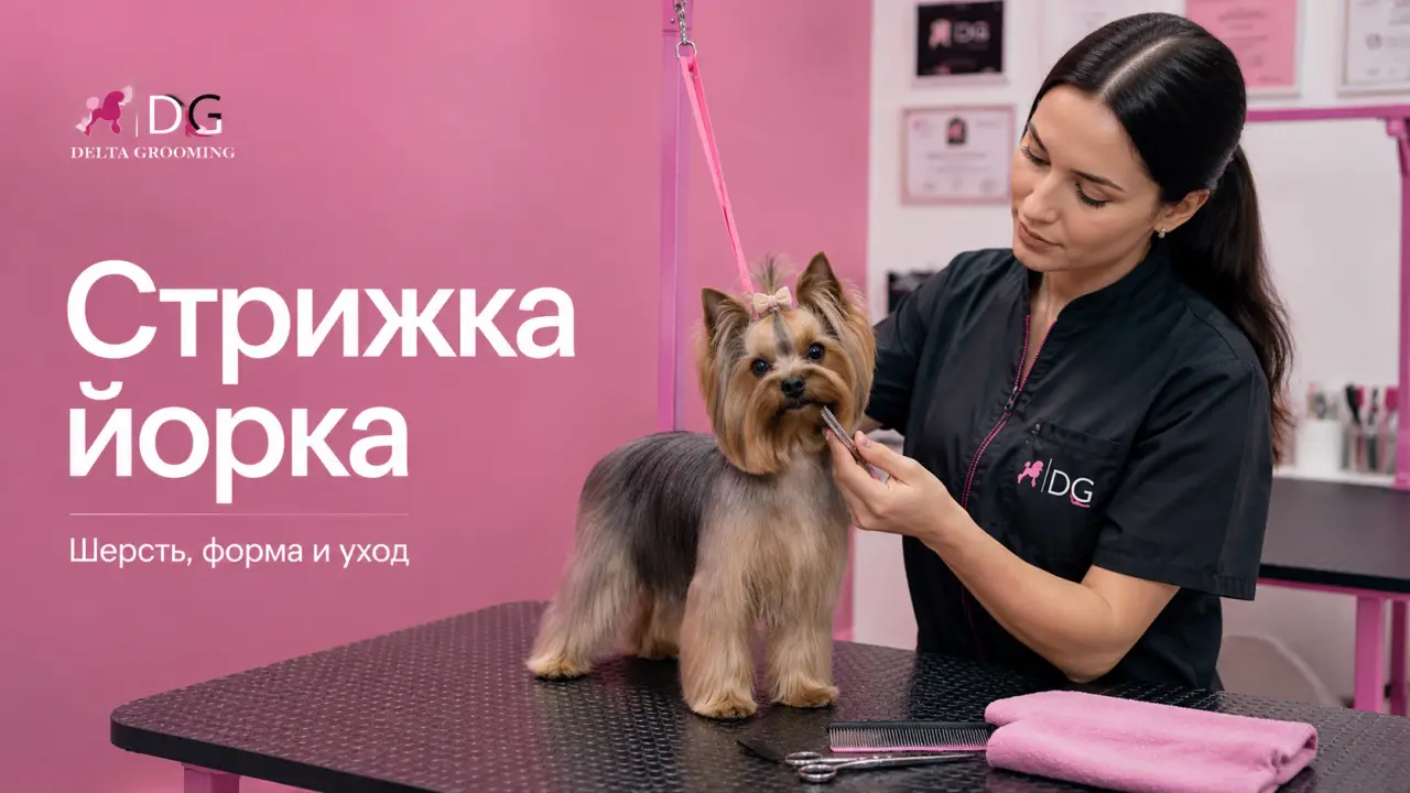 Обложка статьи стрижка йоркширского терьера груминг йорка DELTA GROOMING Бендеры