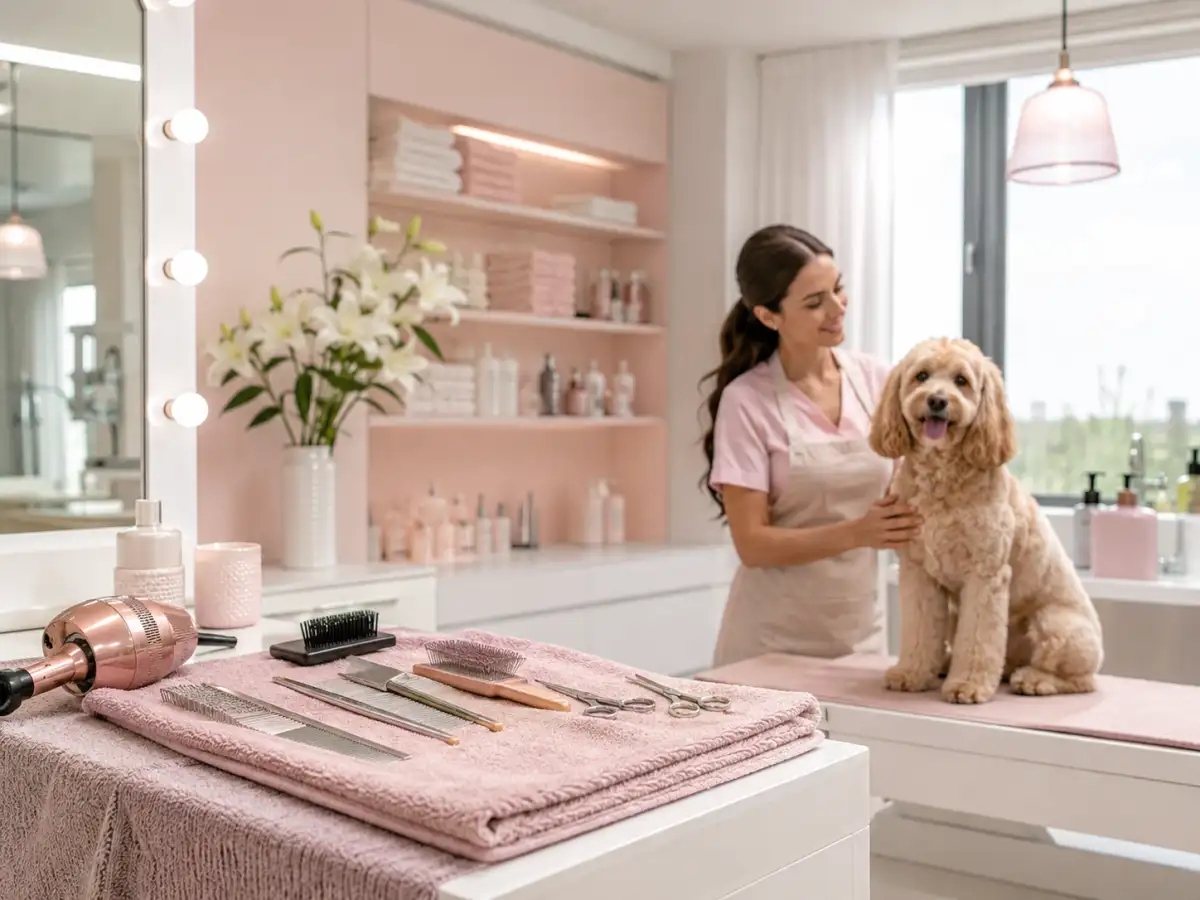 Интерьер груминг-салона DELTA GROOMING в Бендерах